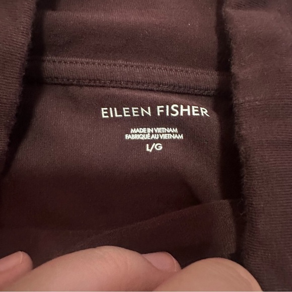 Traceable Organic Cotton Jersey Funnel Neck Box-Top Boxy Fit, Short Length SZ L - Picture 10 of 12